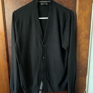 Banana Republic Men's size medium Black Cardigan Sweater